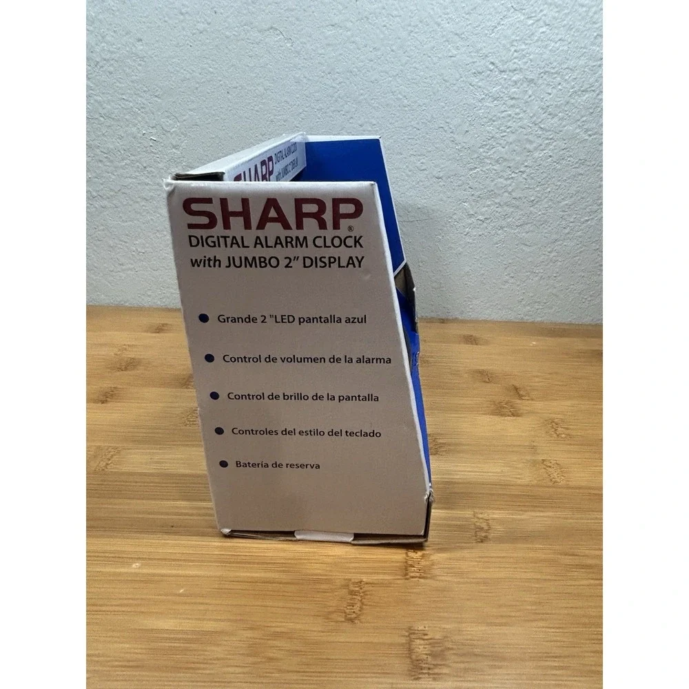 SHARP Easy to See Alarm Clock with Jumbo 2